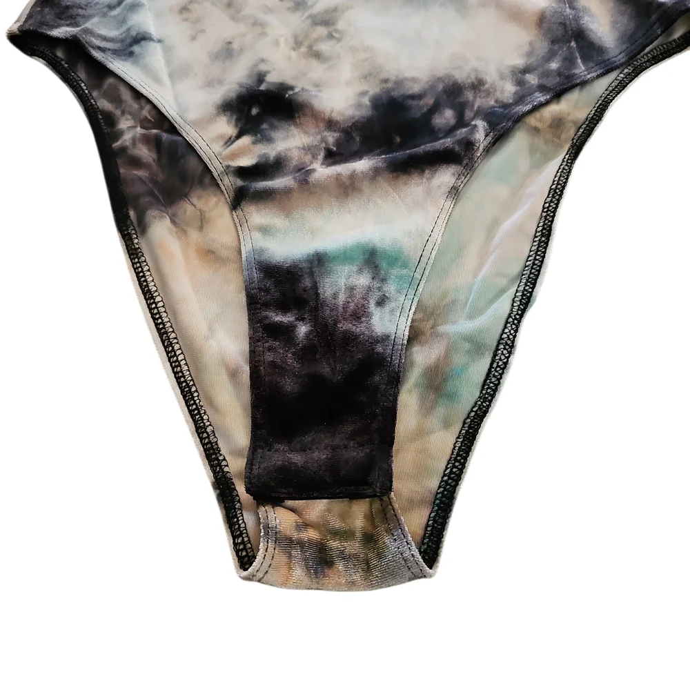 Stylish Tie-Dye One-Piece Bodysuit Women's Size Small